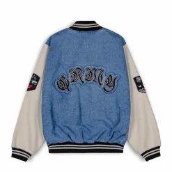 Grimey Abrigo Fire Route Denim Baseball - Blue - Spring 23 Sale