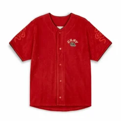 Grimey Camisa De Baseball Lucky Dragon Terry Towelling - Red - Ss24 Outlet
