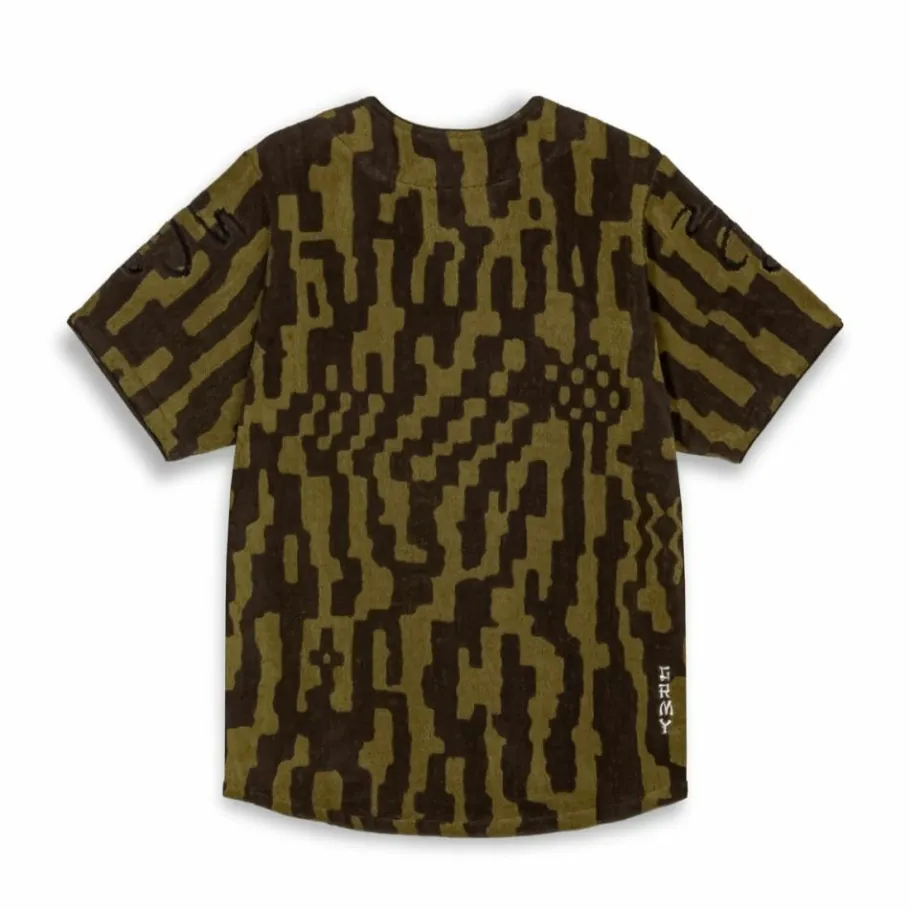 Grimey Camisa De Baseball Lucky Dragon All Over Jacquard - Black - Ss24 Online