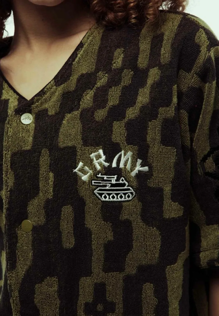 Grimey Camisa De Baseball Lucky Dragon All Over Jacquard - Black - Ss24 Online