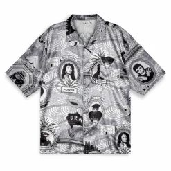 Grimey Camisa Supastar Satin - Black - Ss24 Cheap