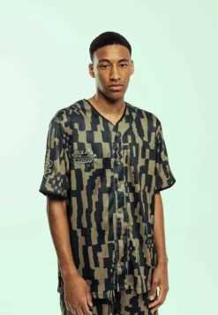 Grimey Camiseta Baseball Lucky Dragon Mesh - Black - Ss24 Hot