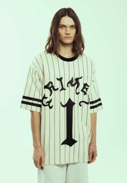Grimey Camiseta De Football Causing Panic Heavyweight - Off White - Ss24 Clearance