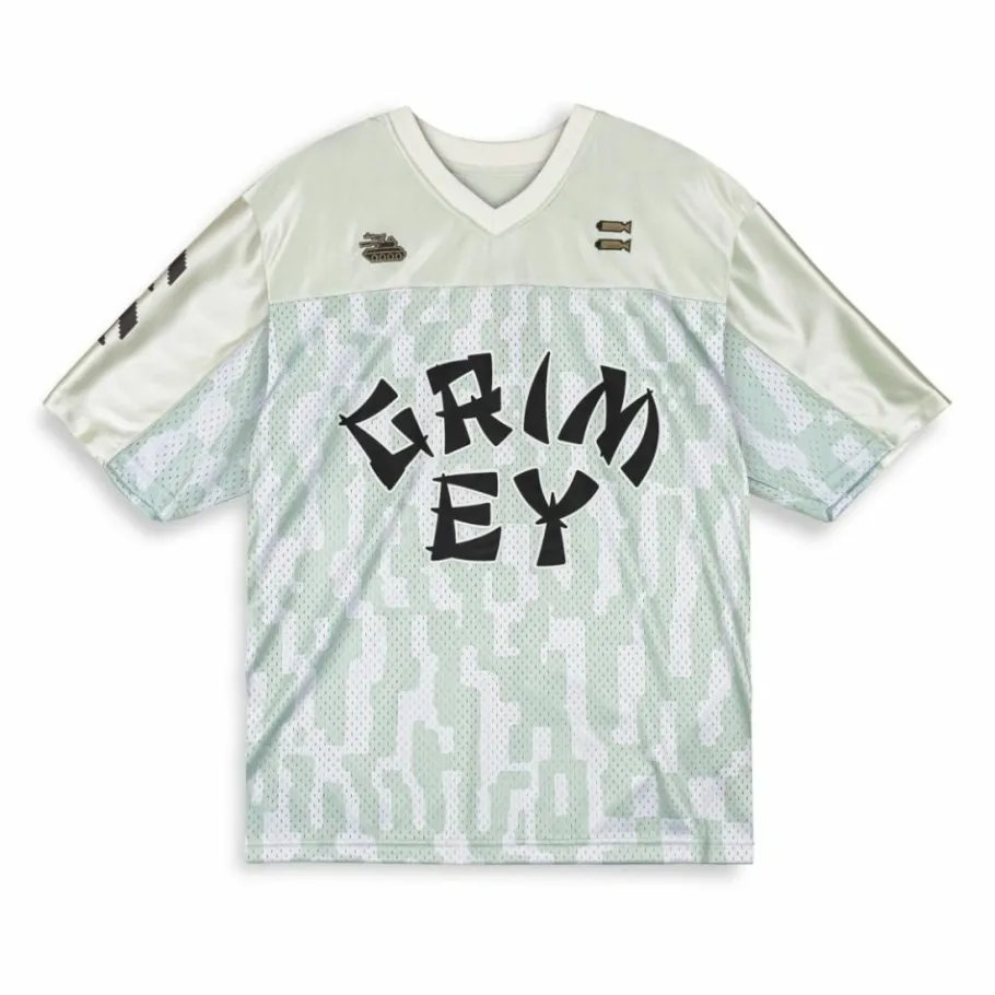 Grimey Camiseta De Football Lucky Dragon Mesh - White - Ss24 Hot