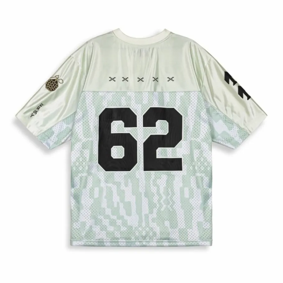 Grimey Camiseta De Football Lucky Dragon Mesh - White - Ss24 Hot