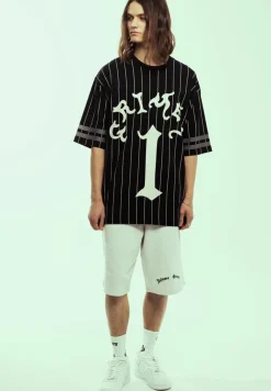 Grimey Camiseta De Football Causing Panic Heavyweight - Black - Ss24 Online
