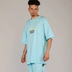 Grimey Camiseta Cloven Tongues Oversized - Blue - Summer 23 Shop