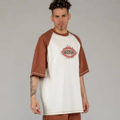 Grimey Camiseta Fire Route Bicolor - White - Spring 23 Cheap