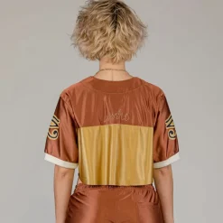 Grimey Camiseta Fire Route Girl Satin - Brown - Spring 23 Shop