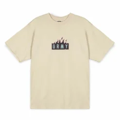 Grimey Camiseta Melted Stone Oversized - Cream - Fw23 Discount