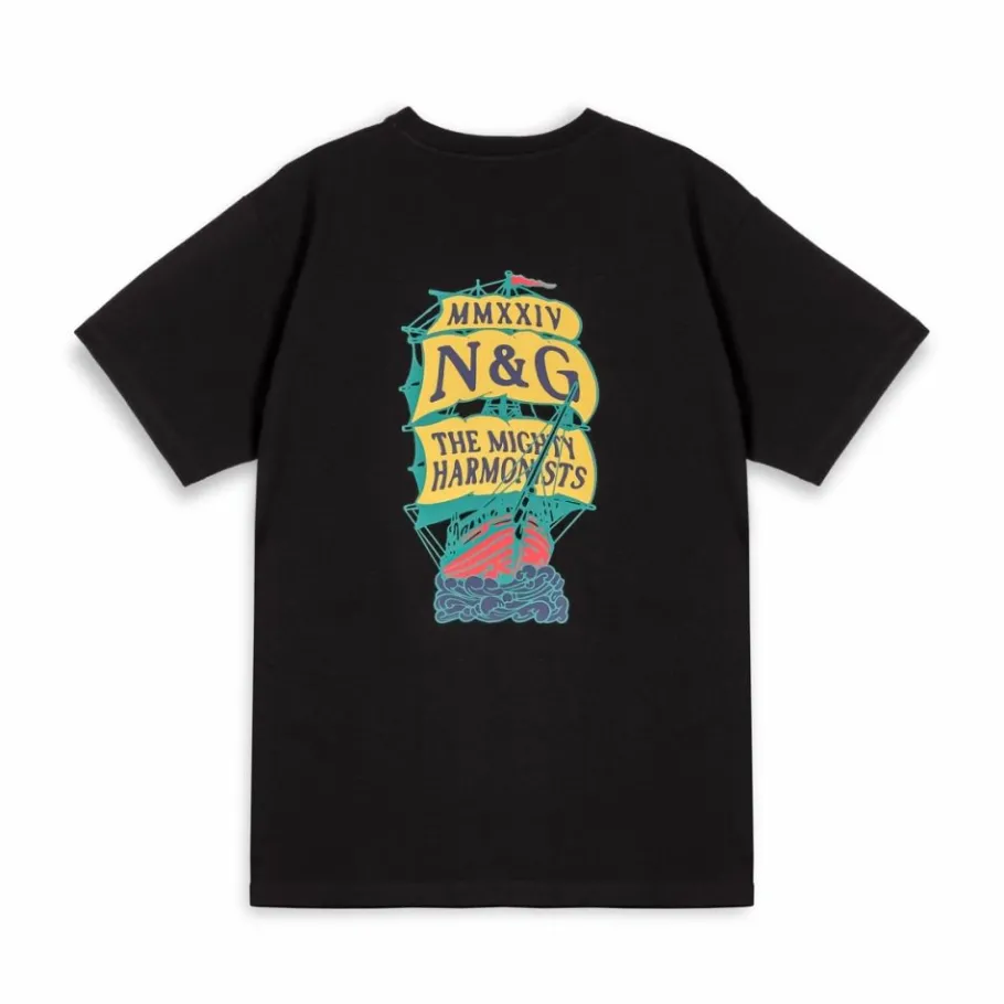 Grimey Camiseta Mighty Harmonist Nautica X Grmy - Black - Ss24 Cheap