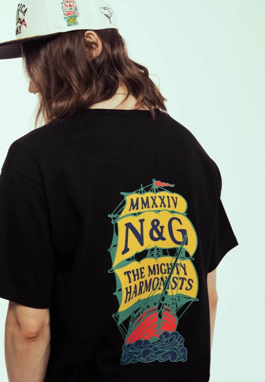 Grimey Camiseta Mighty Harmonist Nautica X Grmy - Black - Ss24 Cheap