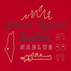 Grimey Camiseta Nablus Stones Regular - Dark Red - Fw23 New