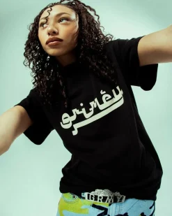 Grimey Camiseta Nablus Stones Regular - Black - Fw23 Fashion