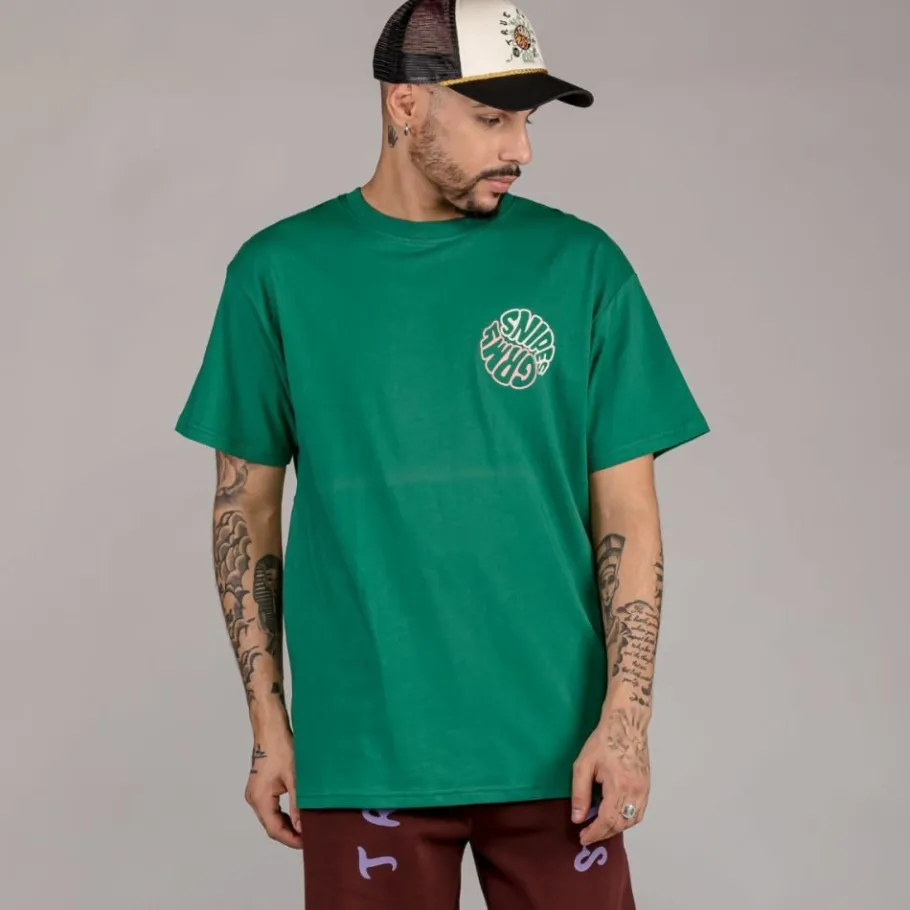 Grimey Camiseta "Snipes X True Roots" - Green - Fall 22 Outlet