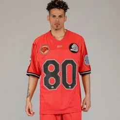 Grimey Camiseta The Clout Mesh Football - Red - Spring 23 Cheap