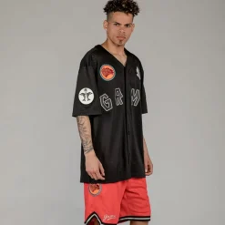 Grimey Camiseta The Clout Mesh Baseball - Black - Spring 23 Fashion