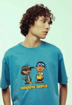 Grimey Camiseta The Lords Regular - Blue - Ss24 Cheap