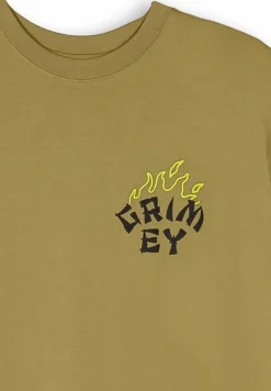Grimey Camiseta The Lucky Dragon - Millitary Green - Ss24 Outlet