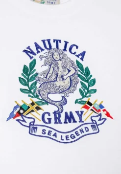 Grimey Camiseta The Sea Legend Nautica X Grmy - White - Ss24 Outlet