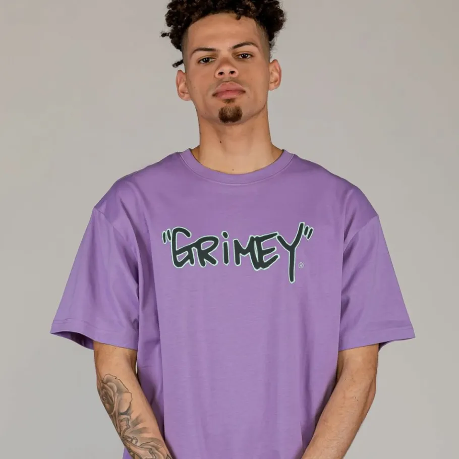 Grimey Camiseta The Tag Regular - Violet - Summer 23 Discount