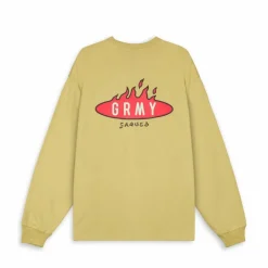 Grimey Camiseta Manga Larga Burn In Flames - Khaki - Ss24 Cheap