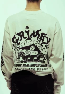 Grimey Camiseta Manga Larga Causing Panic - Off White - Ss24 Store