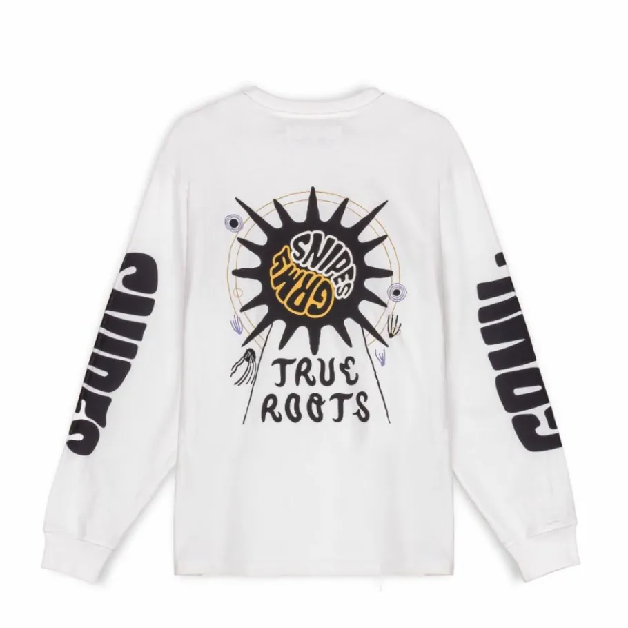 Grimey Camiseta Manga Larga "Snipes X True Roots" - White - Fall 22 Store
