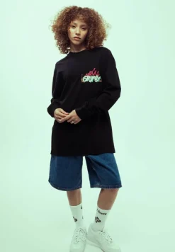 Grimey Camiseta Manga Larga Jurassic Proud - Black - Ss24 Hot
