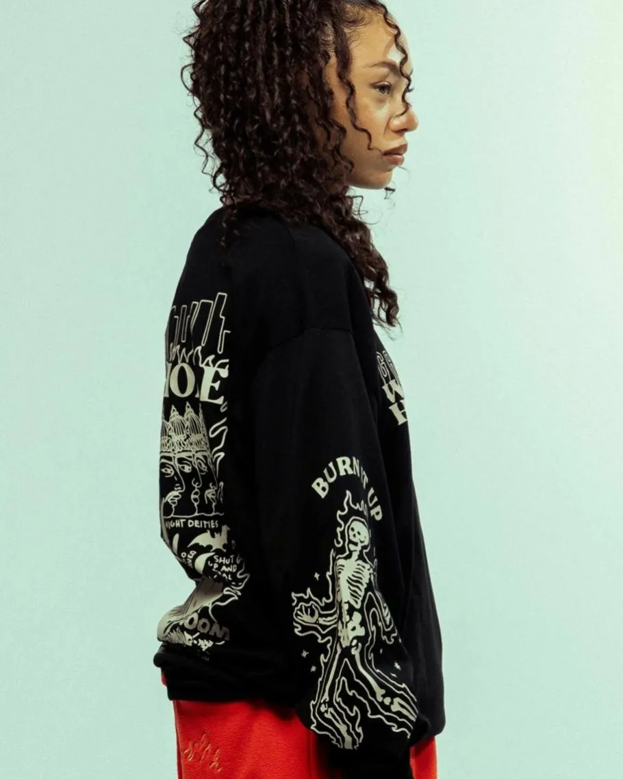 Grimey Camiseta Manga Larga Back At You - Black - Fw23 Online