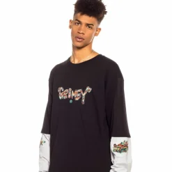 Grimey Camiseta Manga Larga Nine Winds Ls - Black - Spring 22 Flash Sale