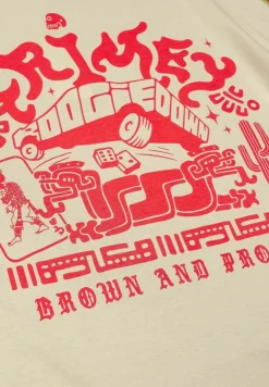 Grimey Camiseta Manga Larga Causing Panic - Cream - Ss24 New