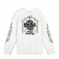 Grimey Camiseta Manga Larga "Lust Mantra" - White - Fall 22 Discount
