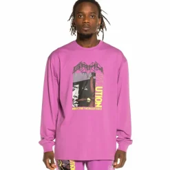 Grimey Camiseta Manga Larga "Liveution Magic 4 Resistance" Ls - Purple - Spring 21 Flash Sale