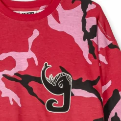 Grimey Camiseta Manga Larga All Over Print Tusker Temple - Red - Fw23 Best Sale