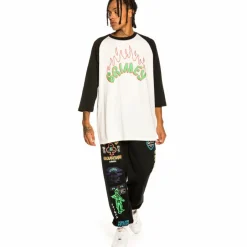 Grimey Camiseta Raglan "Destroy All Fear" - Black - Fall 21 Sale