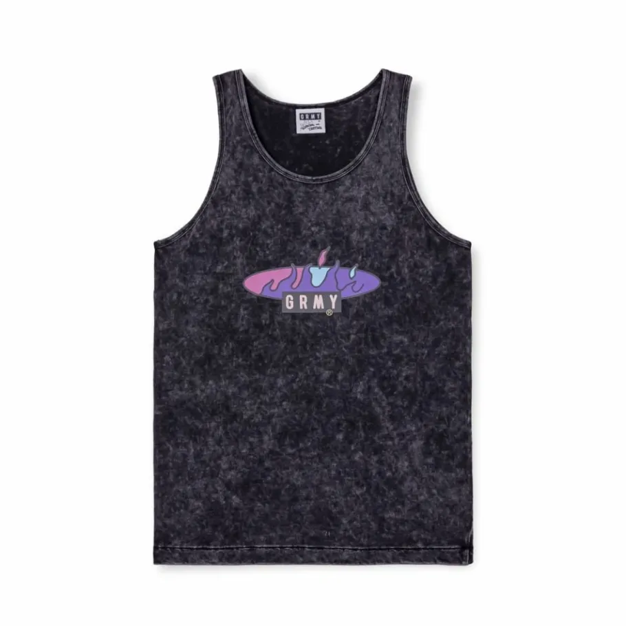 Grimey Camiseta Tirantes Cloven Tongues Stone - Washed Black - Summer 23 Outlet