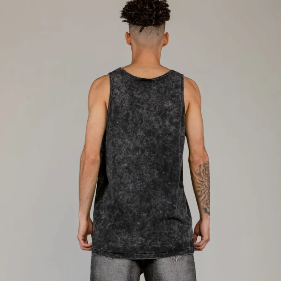 Grimey Camiseta Tirantes Cloven Tongues Stone - Washed Black - Summer 23 Outlet