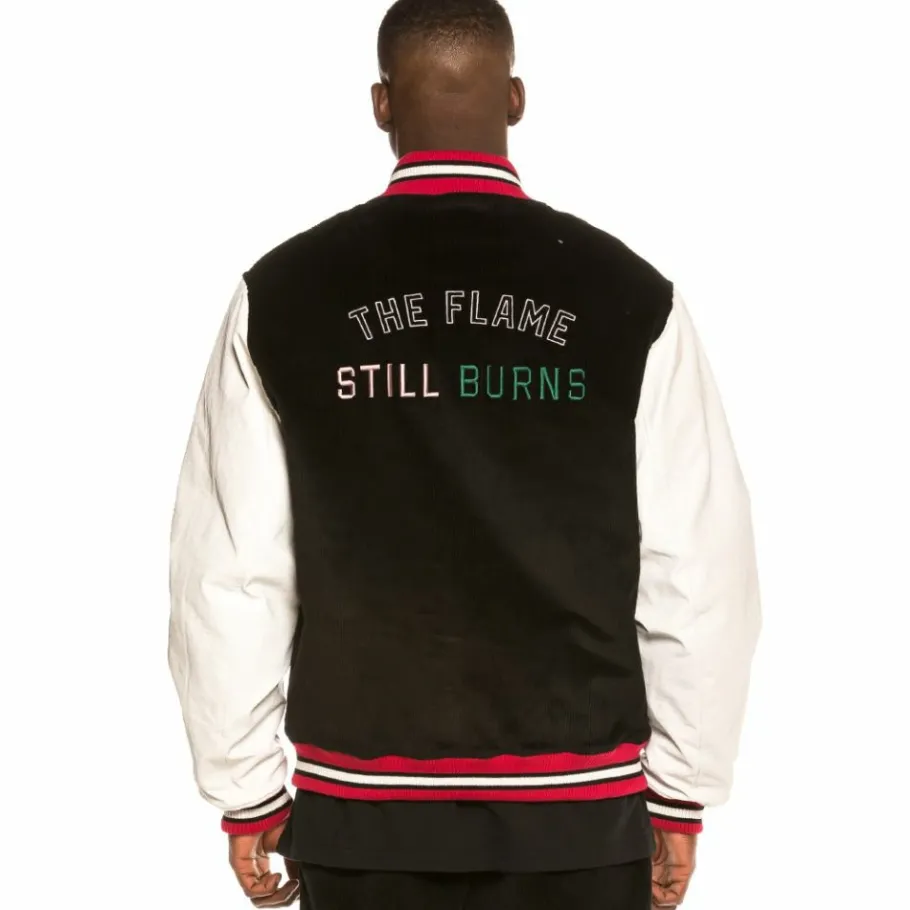 Grimey Chaqueta Baseball Yoga Fire Corduroy Fw20 Black Cheap