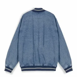 Grimey Chaqueta Baseball Causing Panic Denim - Blue - Ss24 Flash Sale