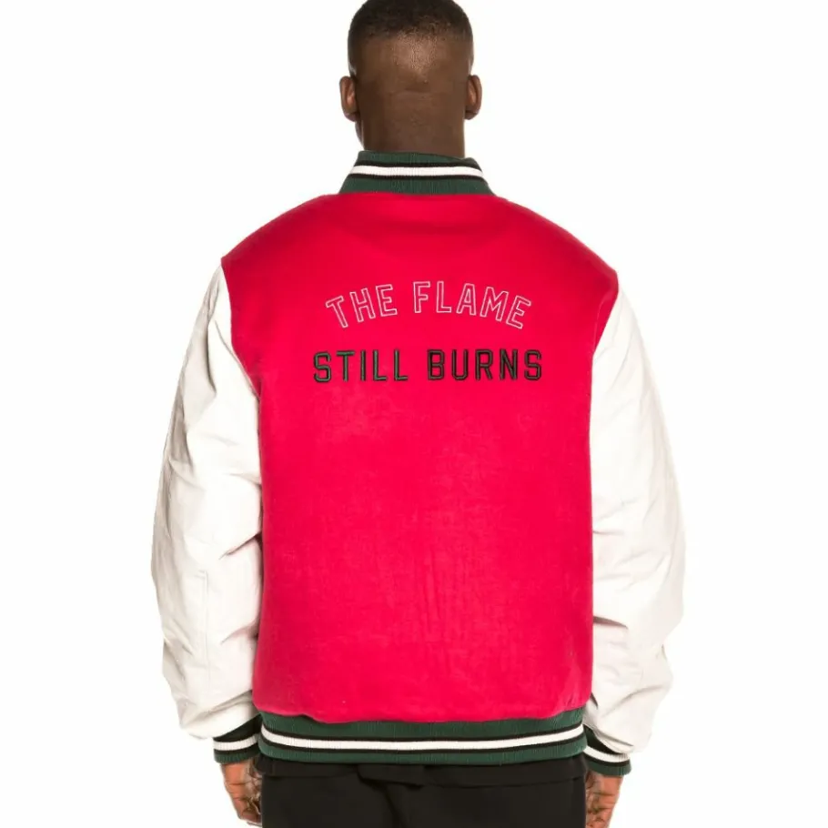 Grimey Chaqueta Baseball Yoga Fire Fw20 Red Best