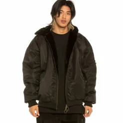 Grimey Chaqueta Bomber "Aged Rum" Fur - Black - Winter 21 Store