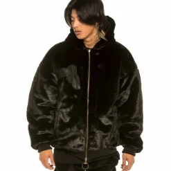 Grimey Chaqueta Bomber "Aged Rum" Fur - Black - Winter 21 Store