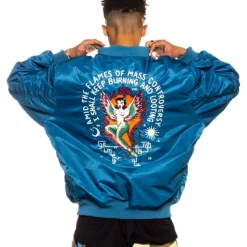 Grimey Chaqueta Bomber Glorified - Blue - Spring 22 Discount