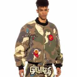 Grimey Chaqueta Bomber Glorified - Camo - Spring 22 New