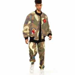 Grimey Chaqueta Bomber Glorified - Camo - Spring 22 New