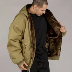 Grimey Chaqueta Bomber Lost Boys Reversible Fur - Brown - Winter 22 Sale