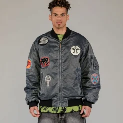 Grimey Chaqueta Bomber The Clout Washed Black - Spring 23 Best