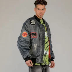 Grimey Chaqueta Bomber The Clout Washed Black - Spring 23 Best