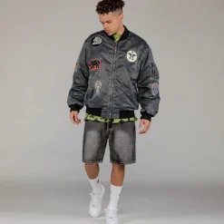 Grimey Chaqueta Bomber The Clout Washed Black - Spring 23 Best